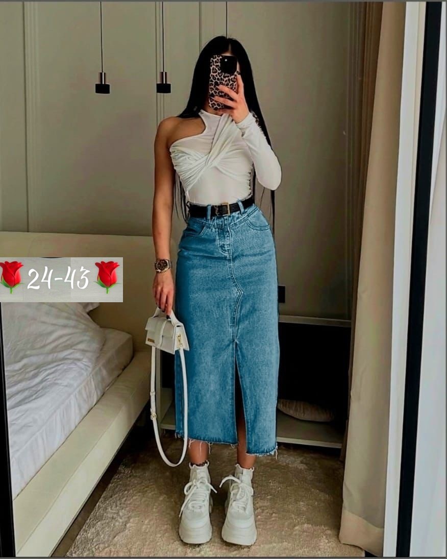 юбка джинсовая миди с разрезам,джинсовая юбка миди,юбка длинная джинсовая,юбка джинсовая,юбка джинс