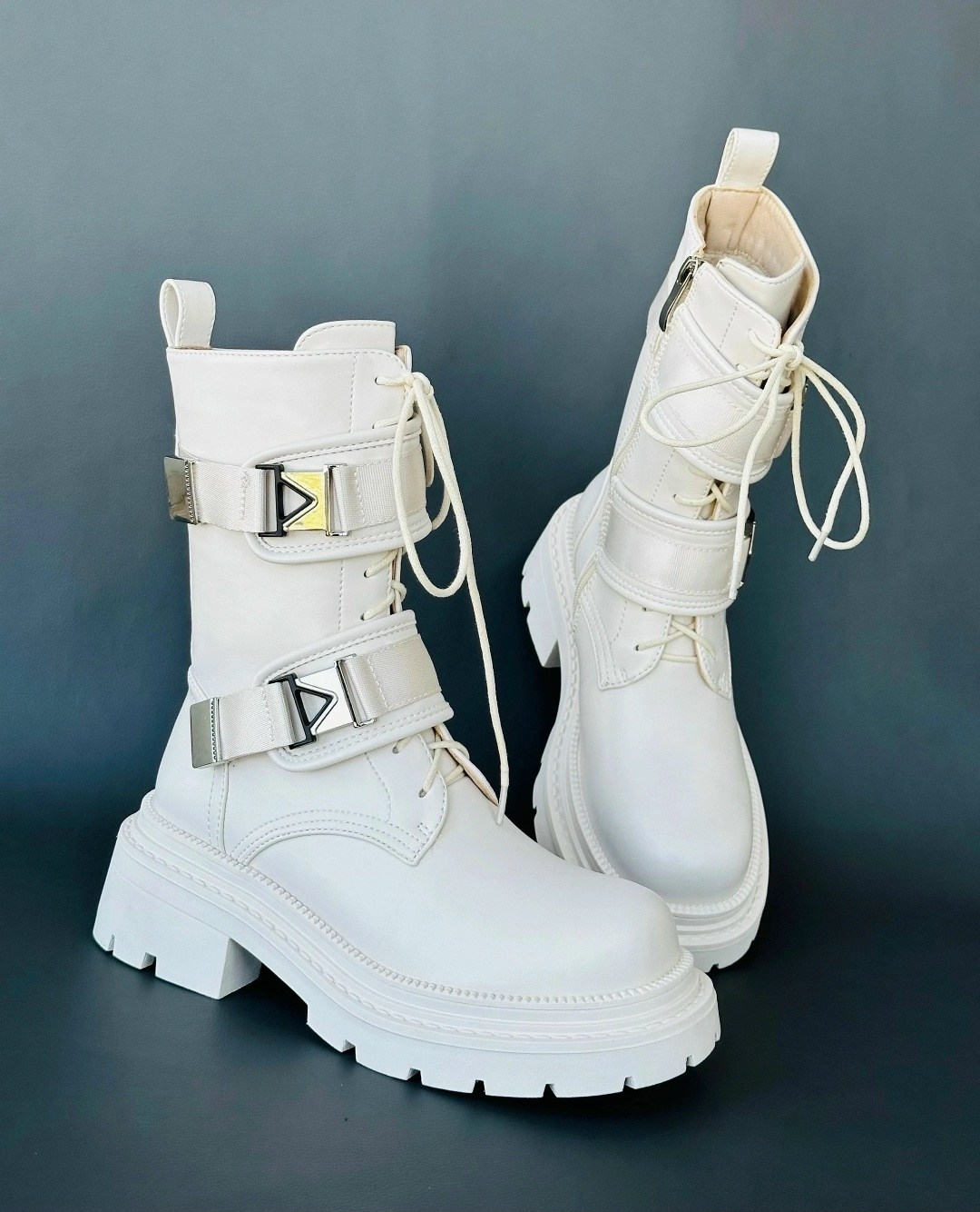 женские ботинки,модные ботинки,белые ботинки,ботинки женские белые,массивные ботинки