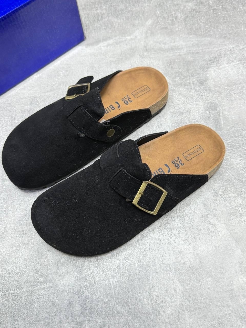 мужские и женские модные сандалии из замши на пробковой подошве,,сабо birkenstock,джум модные женские тапочки с закрытым носком из коровьей замши пробковые,сабо ортопедические ортман