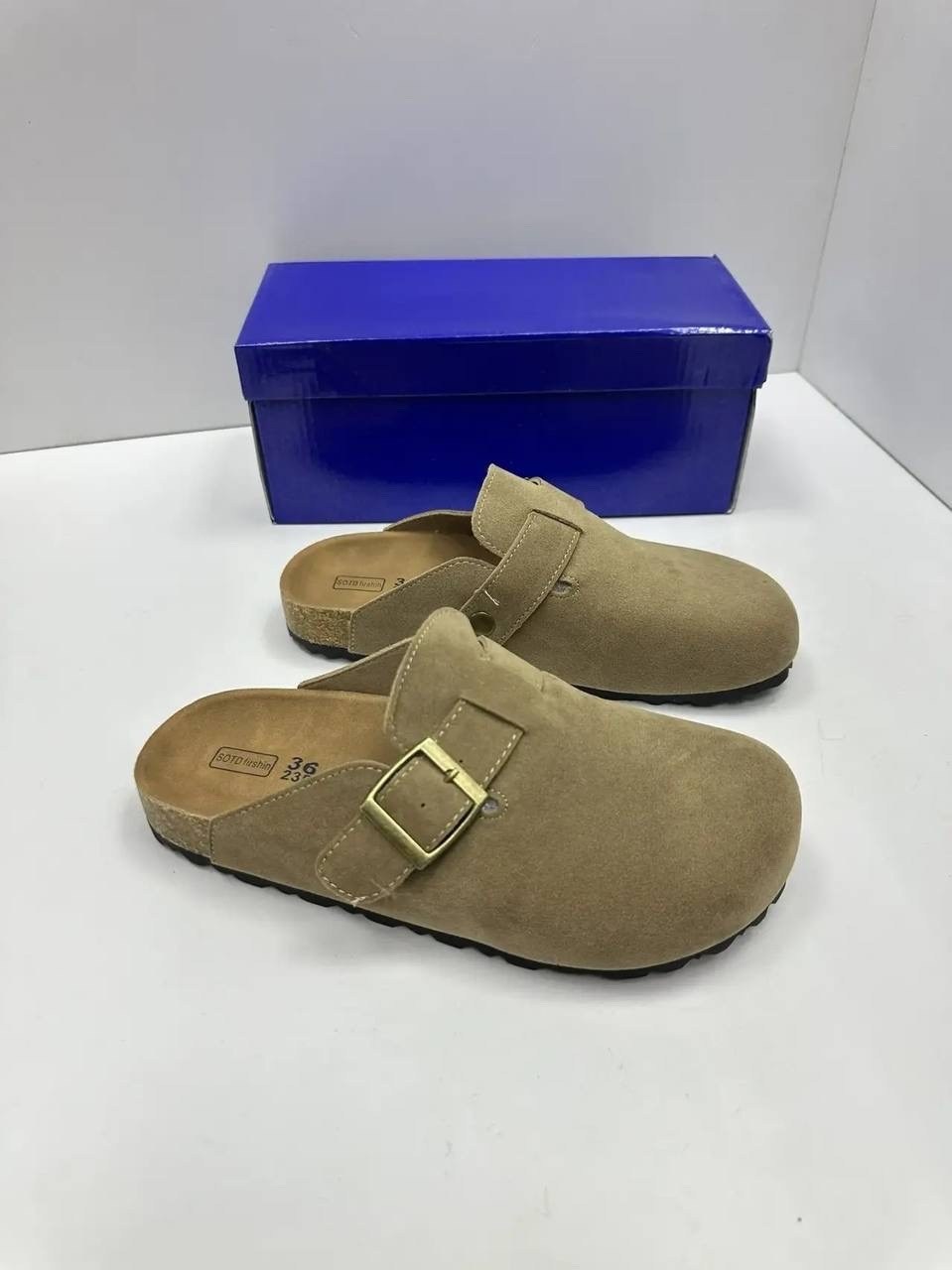 сабо birkenstock,,мужские и женские модные сандалии из замши на пробковой подошве,замшевые сабо,биркенштоки мужские