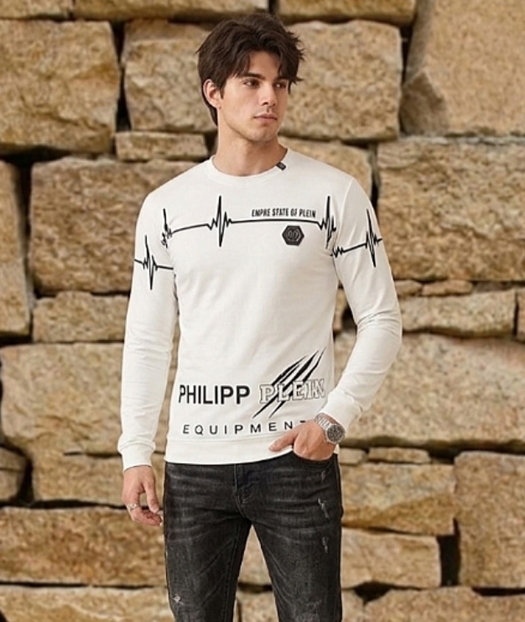 белый лонгслив томми хилфигер,мужская кофта,мужской лонгслив tommy hilfiger,мужская мода,лонгслив tommy hilfiger