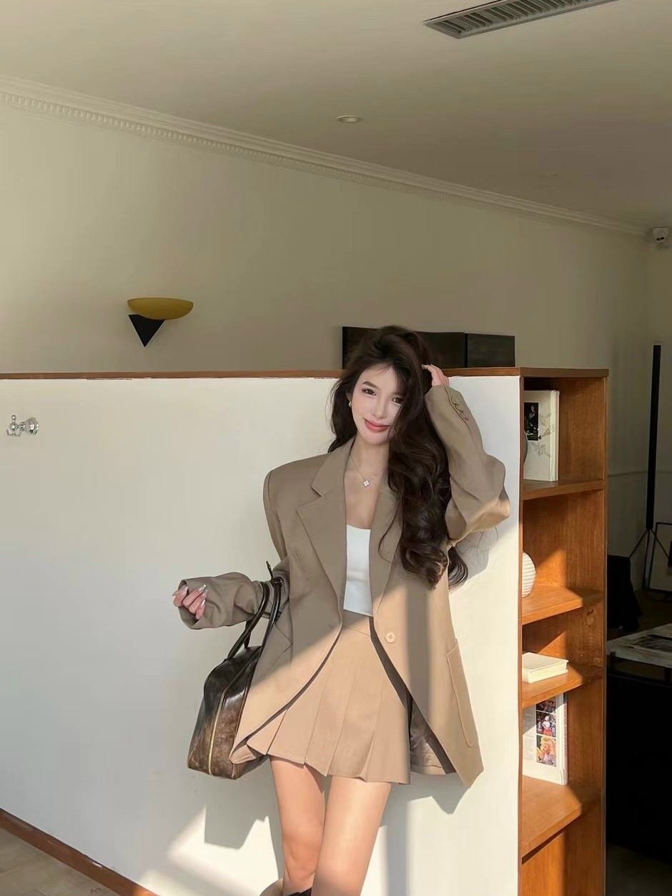 модные костюмы,костюм с юбкой женский,костюм с юбкой,корейская мода