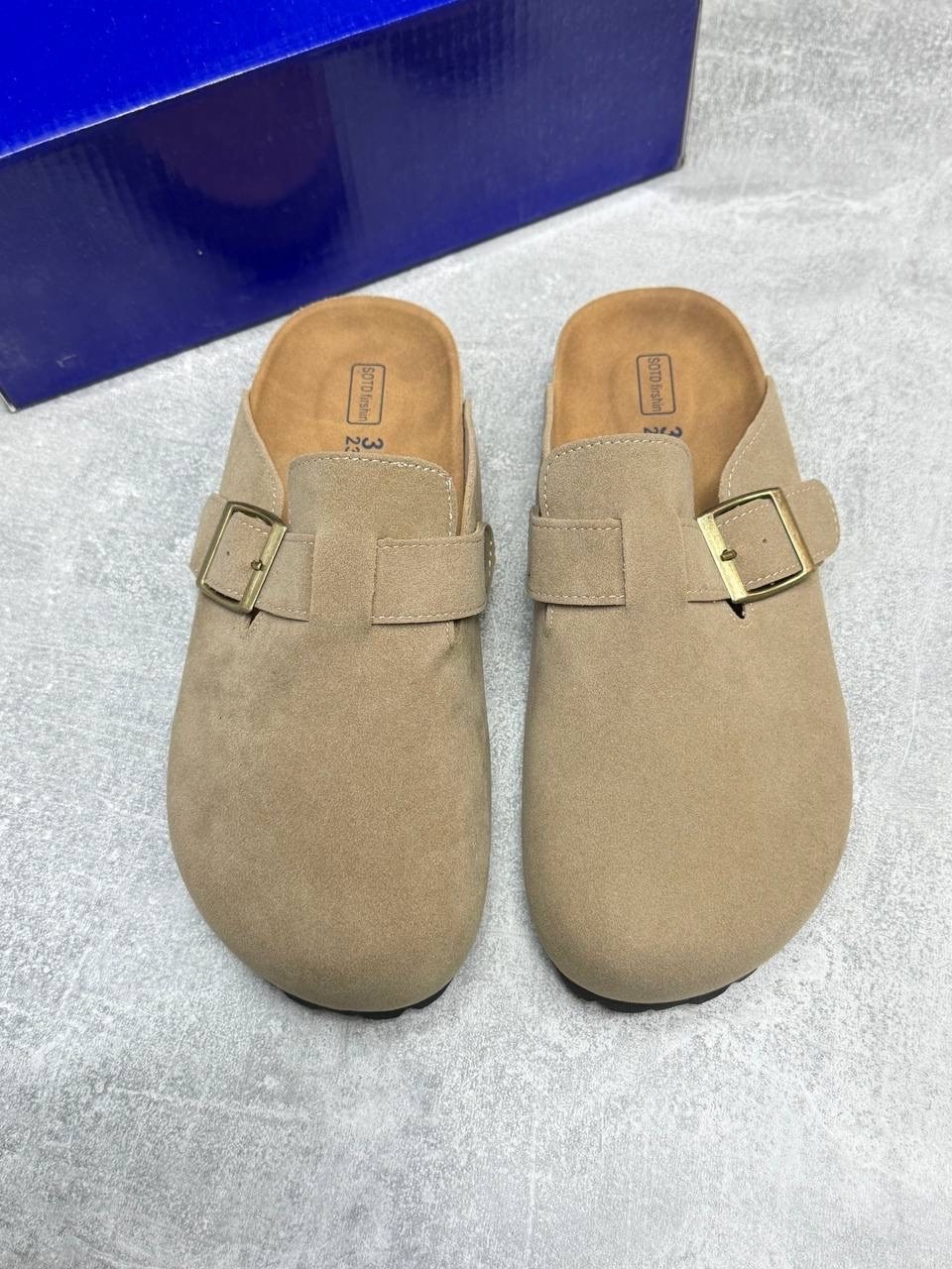 мужские и женские модные сандалии из замши на пробковой подошве,,сабо birkenstock,джум модные женские тапочки с закрытым носком из коровьей замши пробковые,сабо ортопедические ортман