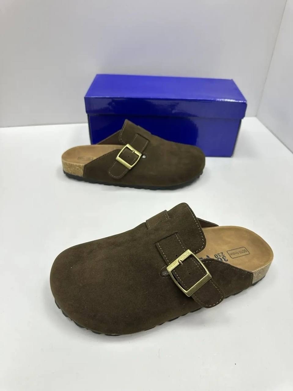 сабо birkenstock,,мужские и женские модные сандалии из замши на пробковой подошве,замшевые сабо,биркенштоки мужские