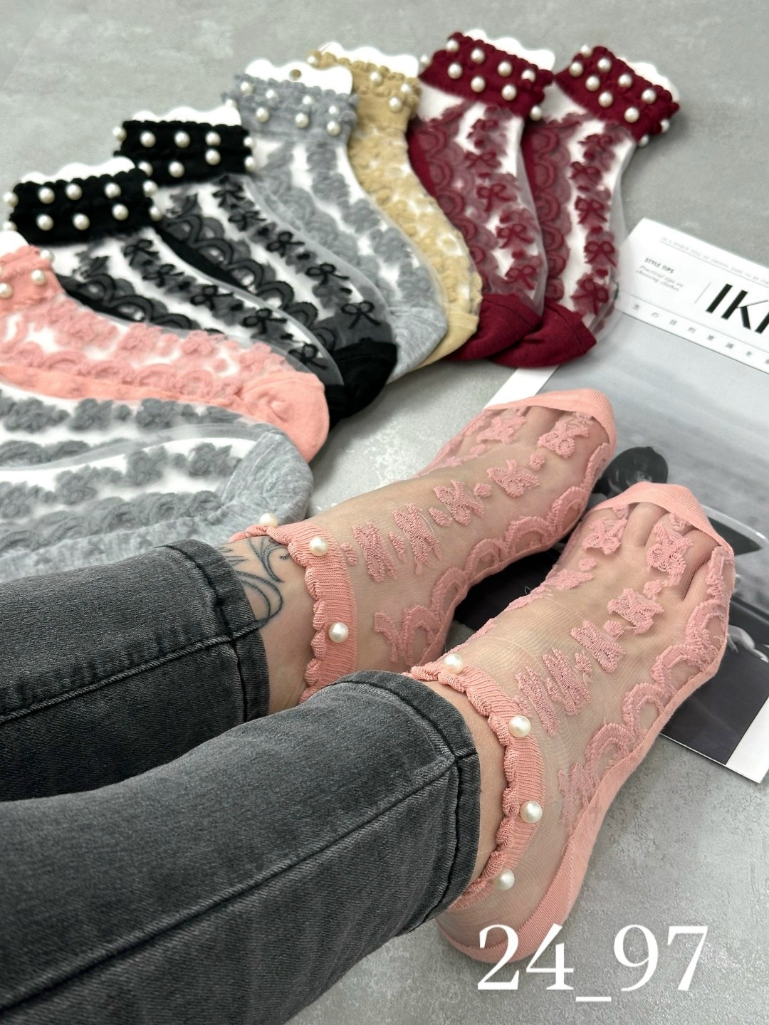 носки женские,короткие женские носки,носки модная,носки с бусинками женские,носки для женщин