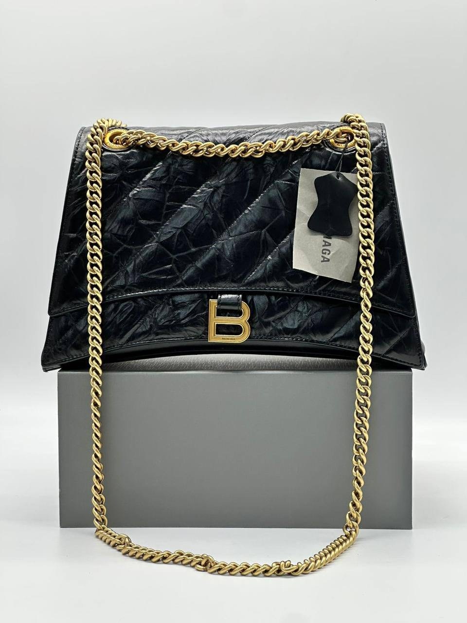 сумка balenciaga,стеганая сумка balenciaga crush черный,balenciaga сумка на плечо,баленсиага краш сумка,сумка женская balenciaga