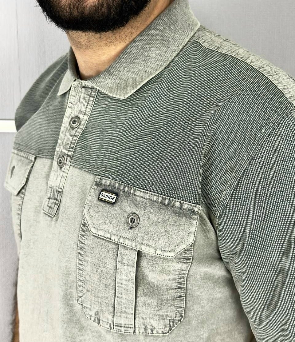 мужская футболка,футболка темно серая,мужская футболка поло,футболка серая,мужская мода