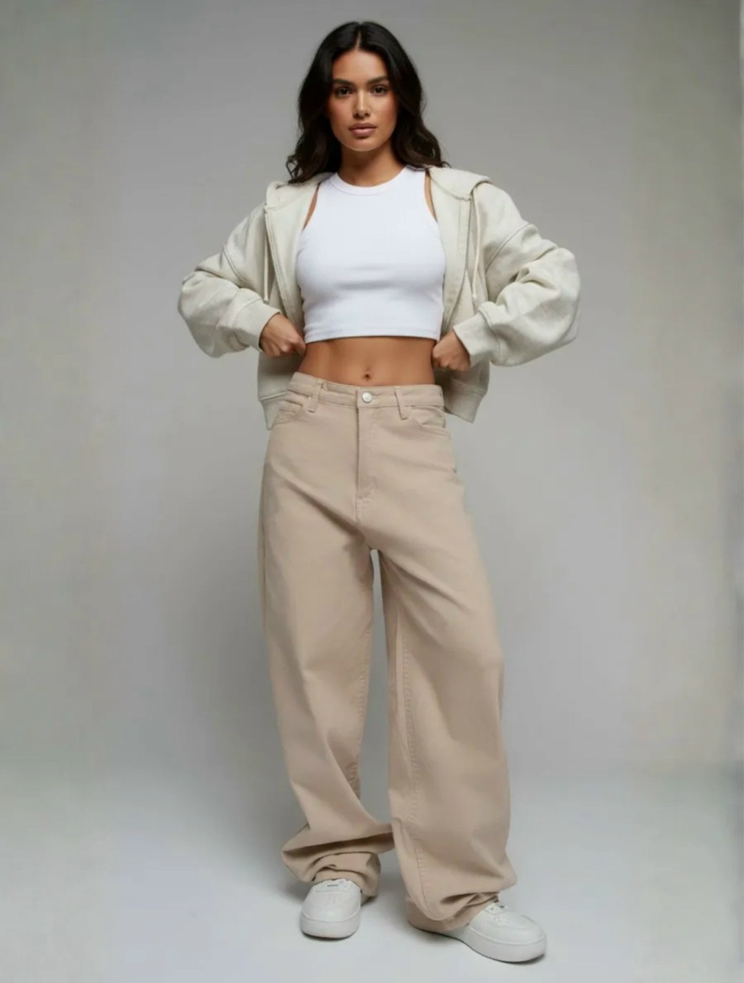 бежевые широкие джинсы,джинсы madmext бежевый,джинсы брюки,джинсы женские широкие