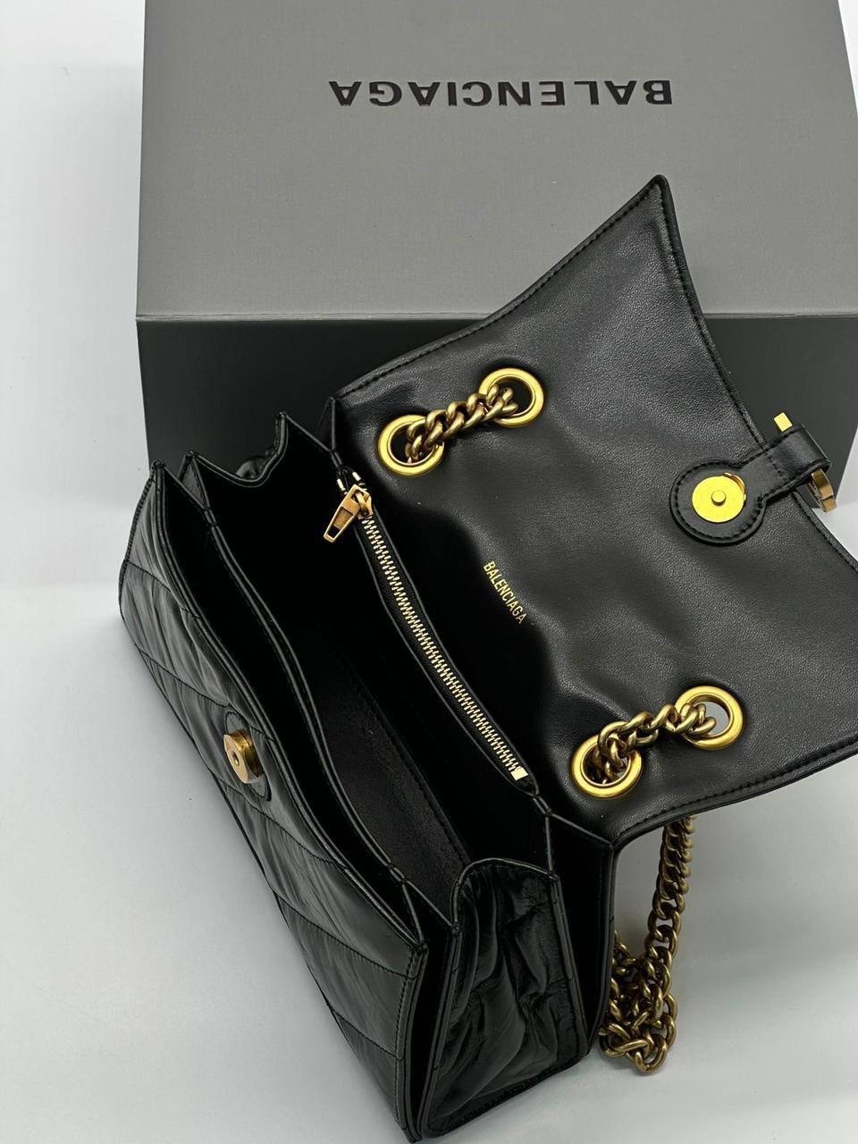 сумка balenciaga,стеганая сумка balenciaga crush черный,balenciaga сумка на плечо,баленсиага краш сумка,сумка женская balenciaga