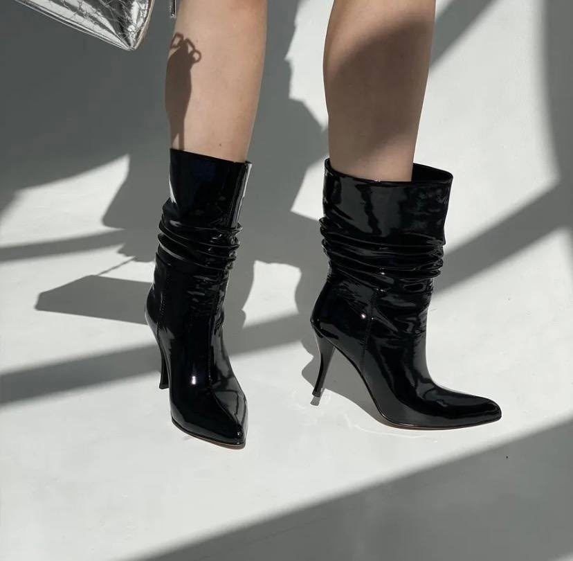 ботильоны лакированные,женские ботильоны,ботильоны лаковые,лакированные сапоги,сапоги каблуки