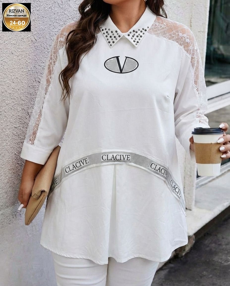 удлиненная блуза,блузка для полных,нарядная блуза,туники для женщин,женские блузки больших размеров