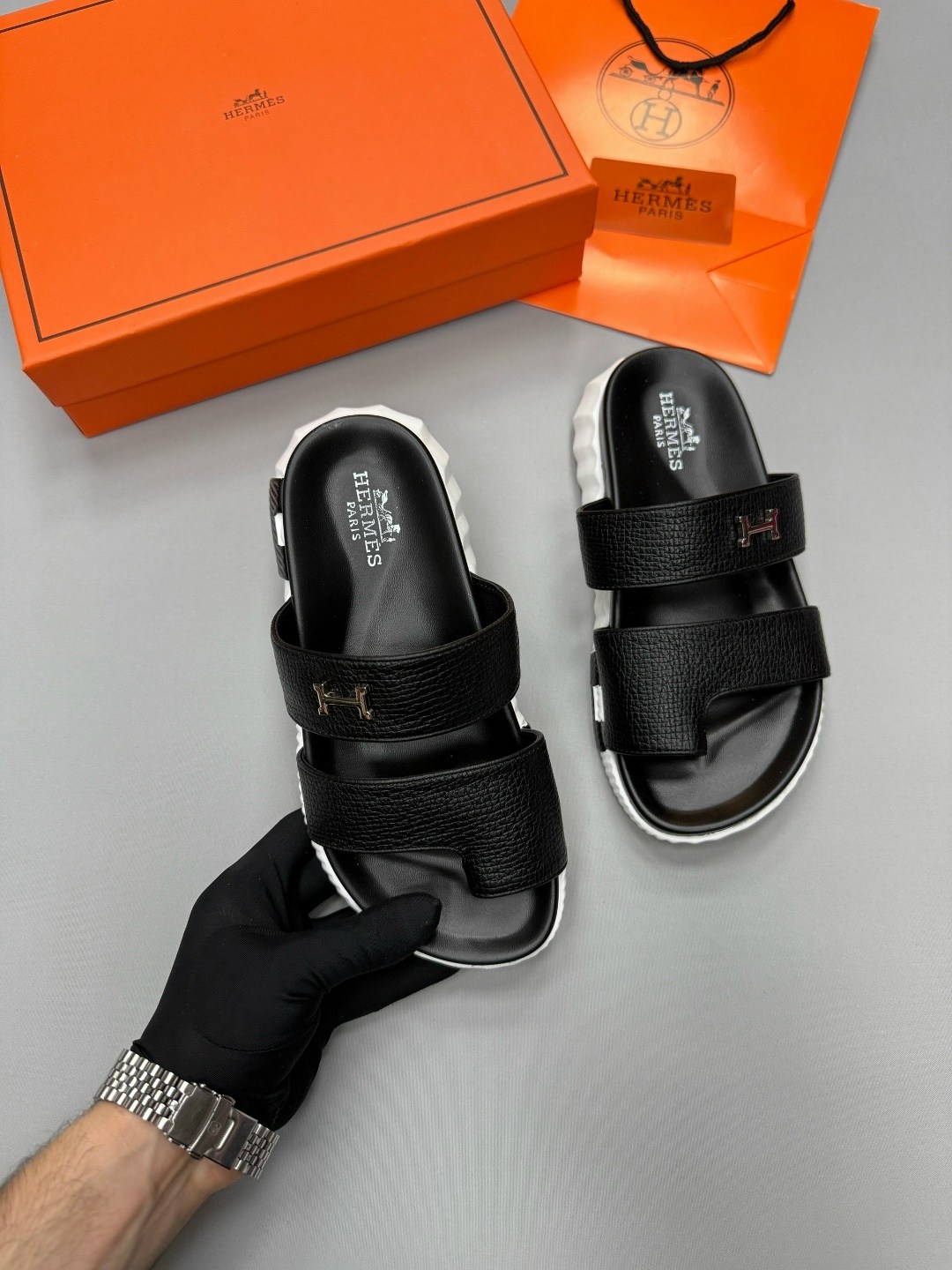 сандалии hermes,,шлепки эрмес,тапочки hermes,шлепанцы hermes