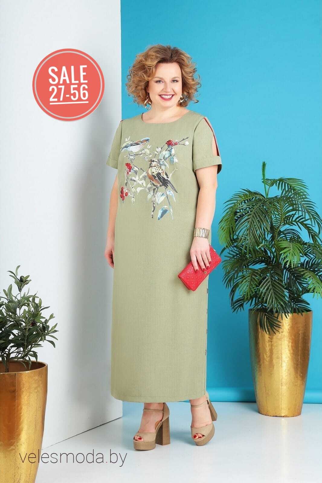 белорусские платья претти, из белоруссии,белорусские платья,женские платья больших размеров,платье лакона 1292 морской зеленый и мята в размере 60-64