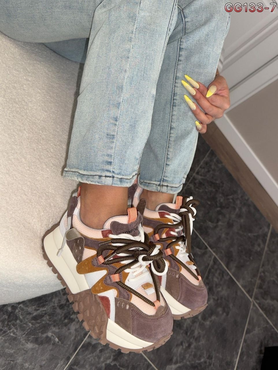 кроссовки tom ford,кроссовки tom ford premium shoes цвет кофейный,,кроссовки tom ford premium shoes 414399343,женские кроссовки на высокой подошве - реплика премиум качества бренда tom ford