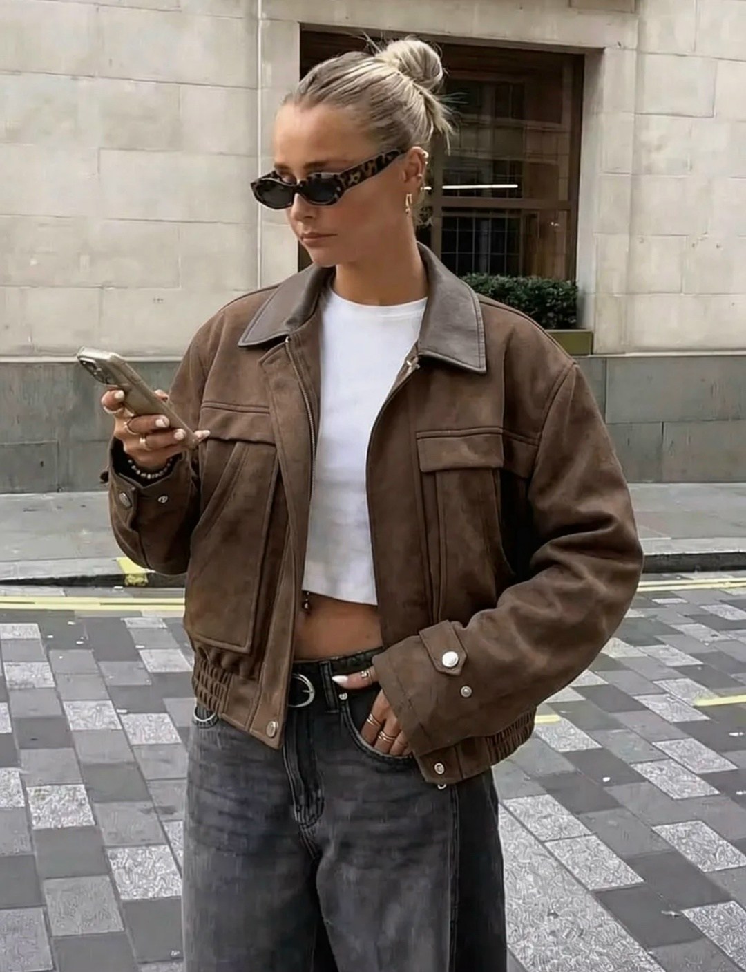 замшевая куртка,бомбер женская куртка,куртка кожаная,куртка из экозамши,women handmade brown oversize bomber lambskin soft real leather jacket