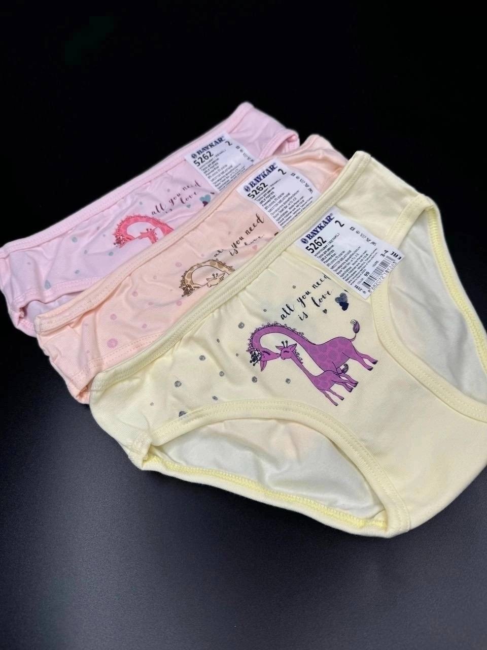 комплект трусов слипы baykar для девочек 3 шт,комплект трусов для девочек baykar,трусы для девочки baykar,комплект трусов слипы baykar для девочек,детские трусы для девочки