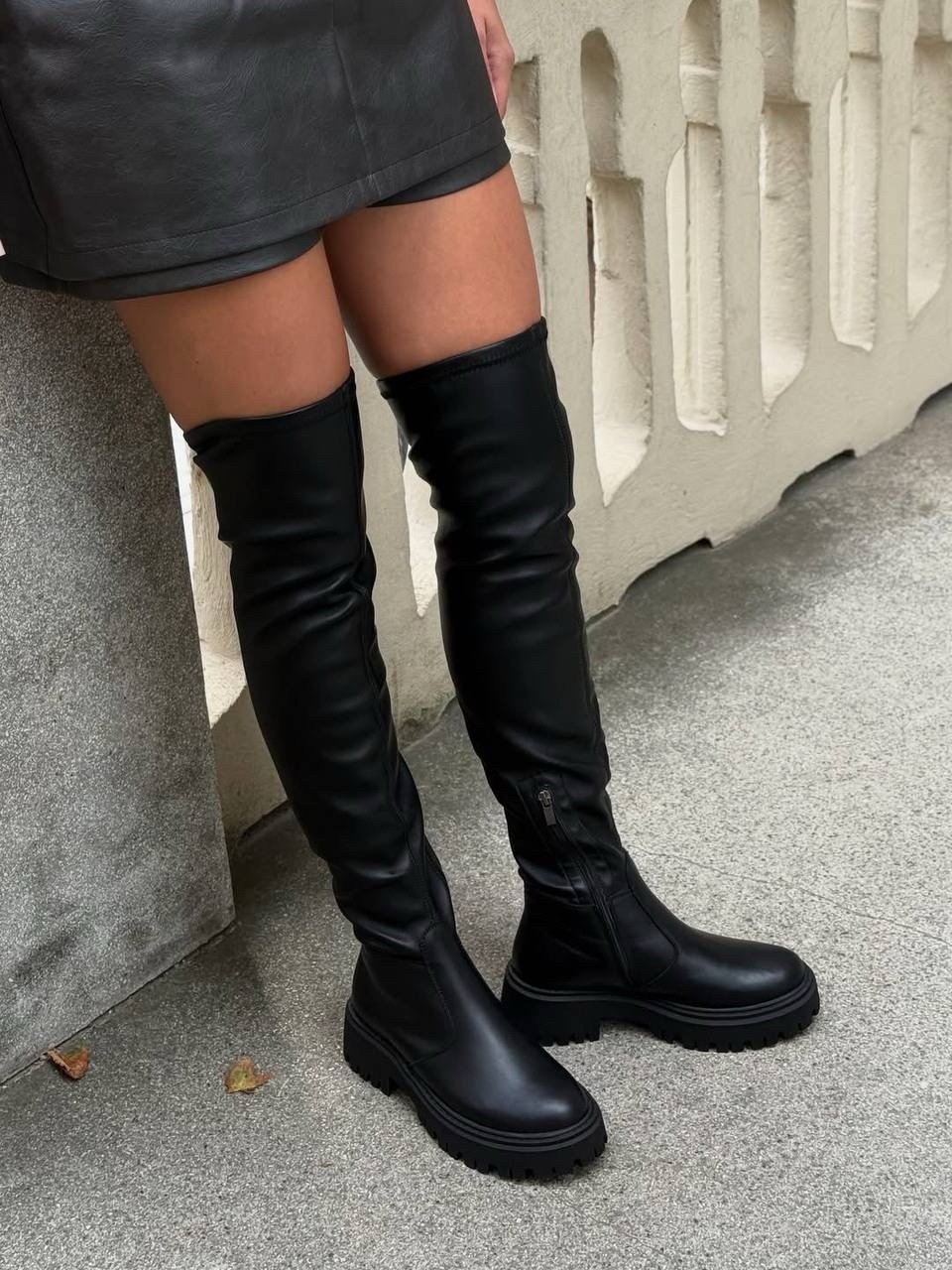 женские ботфорты,ботфорты женские зимние,ботфорты черные,сапоги ботфорты,ботфорты женские зимние кожаные