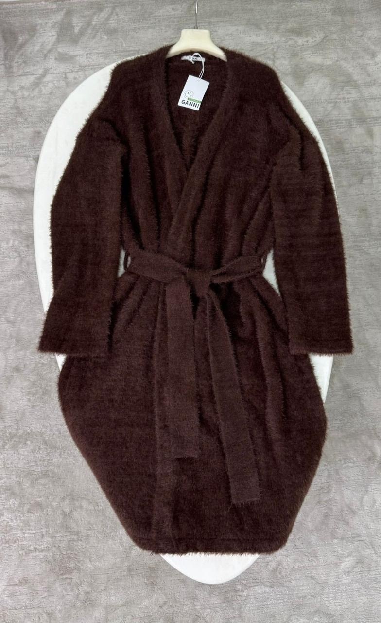 коричневый кардиган,стильные кардиганы,вязаные кардиганы,кардиган шоколадного цвета,длинный кардиган