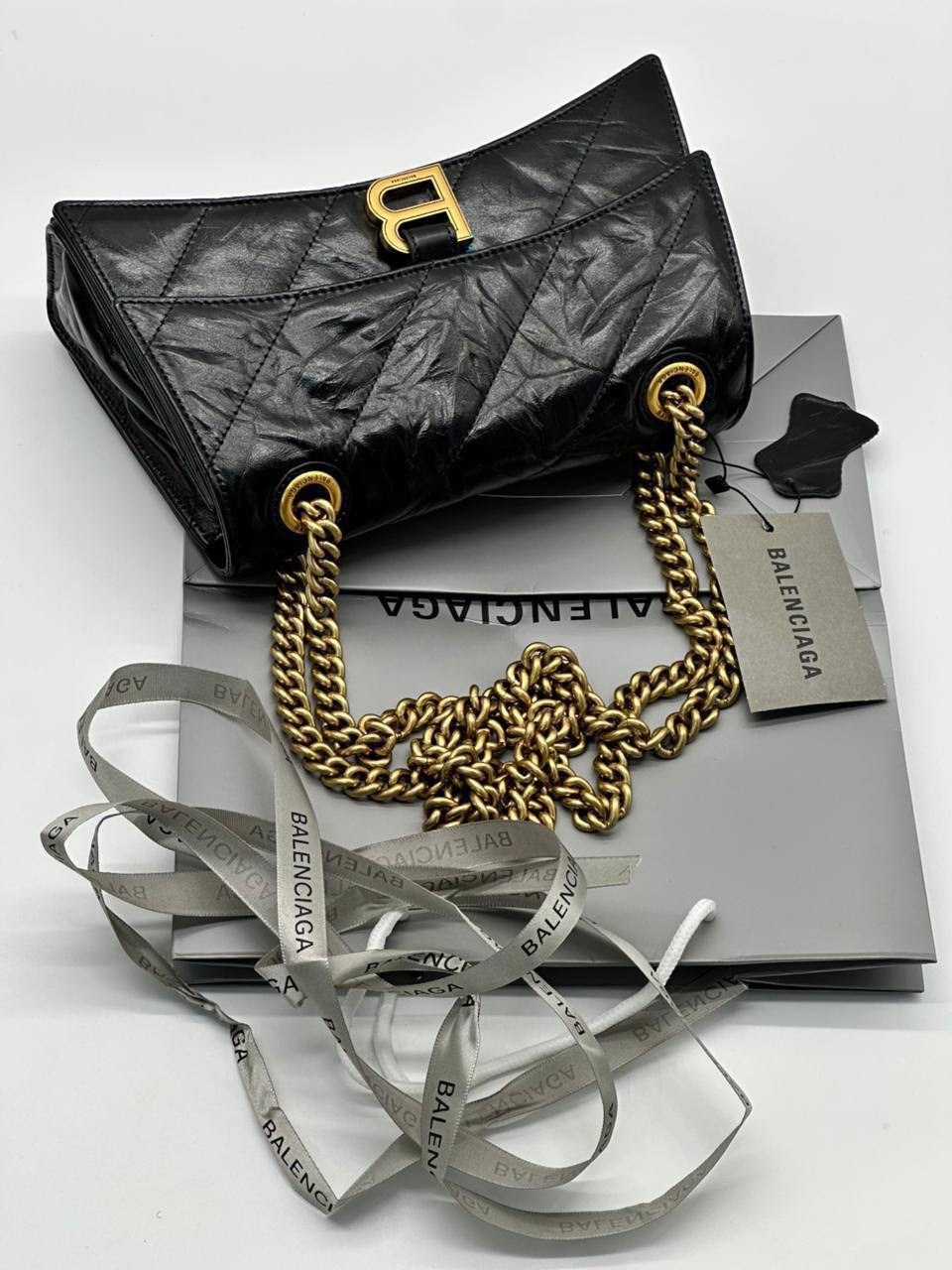 сумка balenciaga,стеганая сумка balenciaga crush черный,balenciaga сумка на плечо,баленсиага краш сумка,сумка женская balenciaga