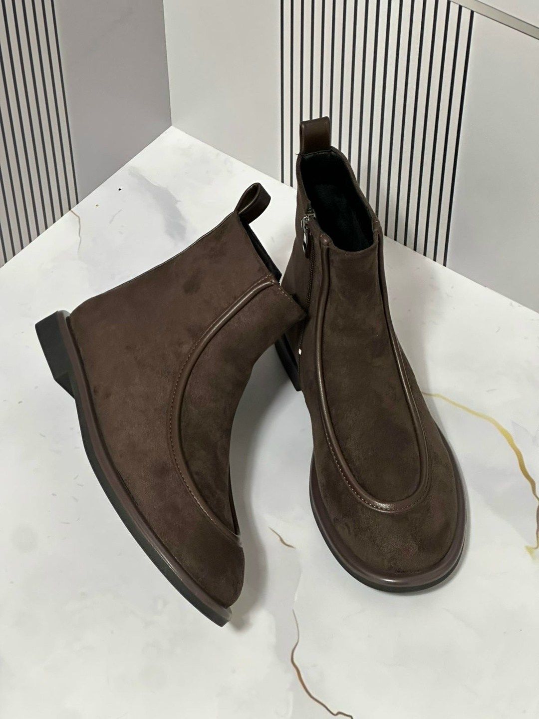 высокие ботинки-челси из бархатистой замши,замшевые ботинки челси tod's коричневый,ботинки челси 12 storeez,,ботинки челси из бархатистой замши moreschi