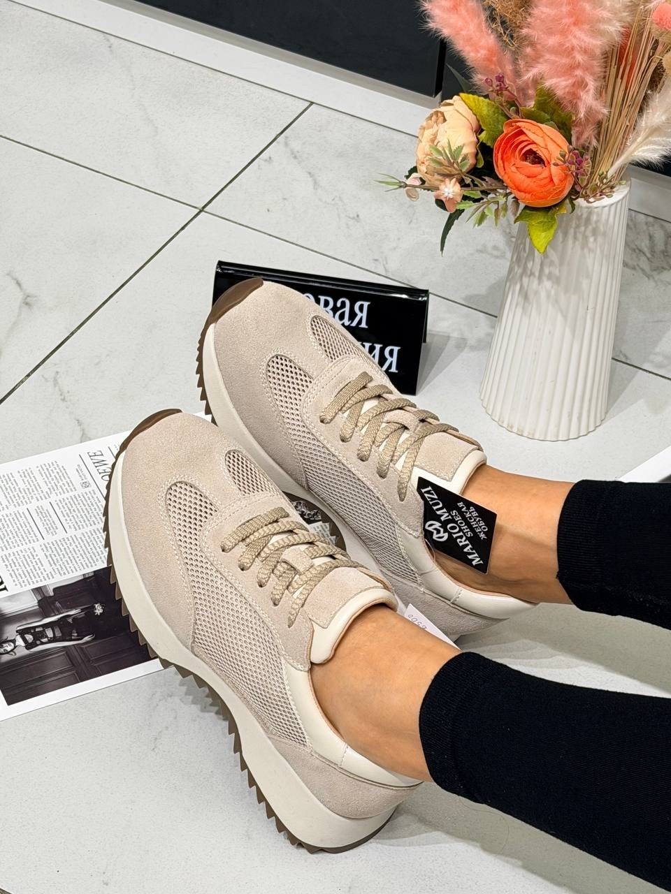 женские кроссовки,,бежевые кроссовки,кроссовки cvmartanni,женская спортивная