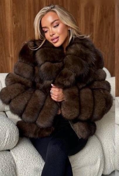 шуба из песца,шуба из финского песца yana kraft brand,шуба из песца под соболя,шуба из финского песца,короткие шубы из песца