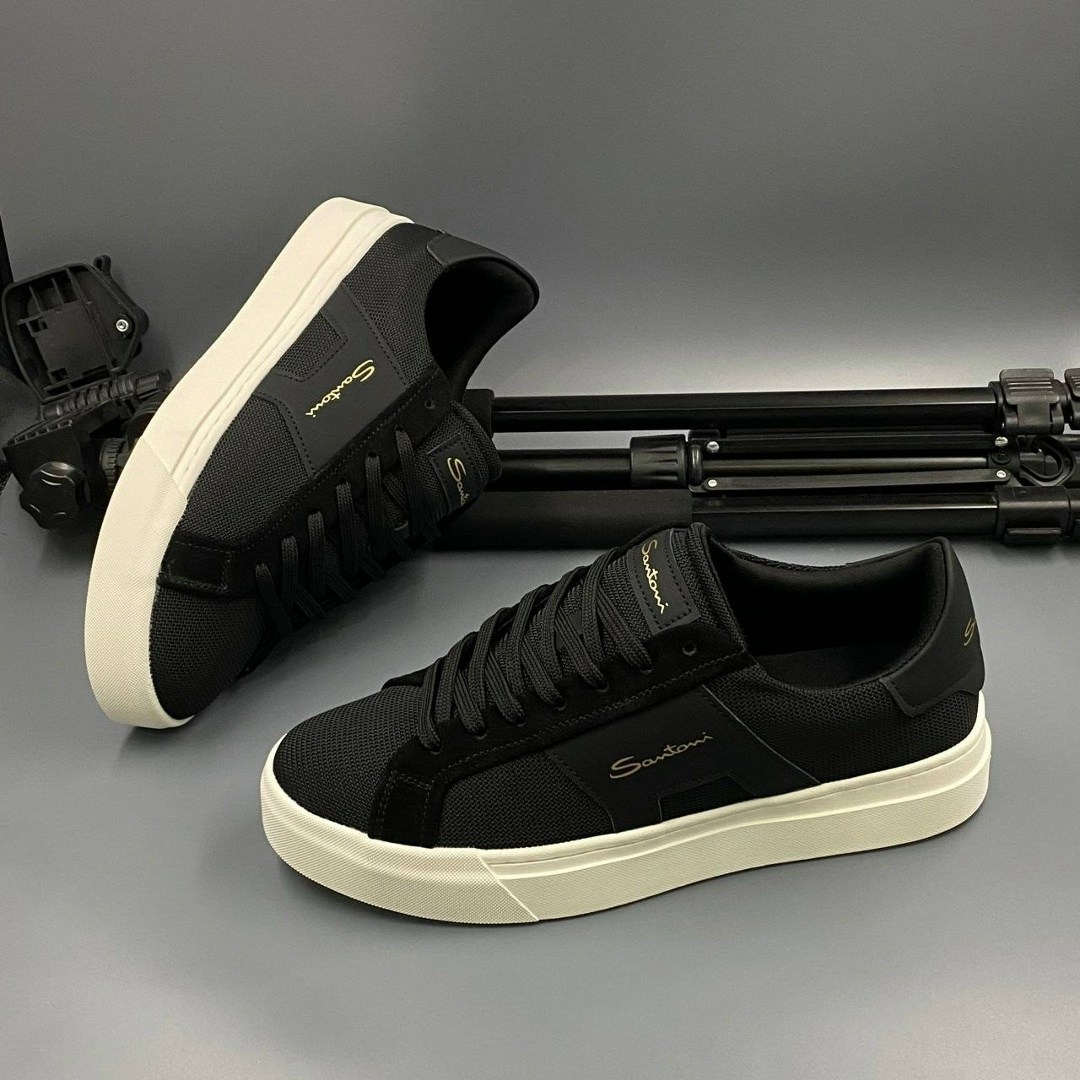 мужские кеды santoni,мужские кеды,,кеды santoni,мужские чёрные кеды santoni