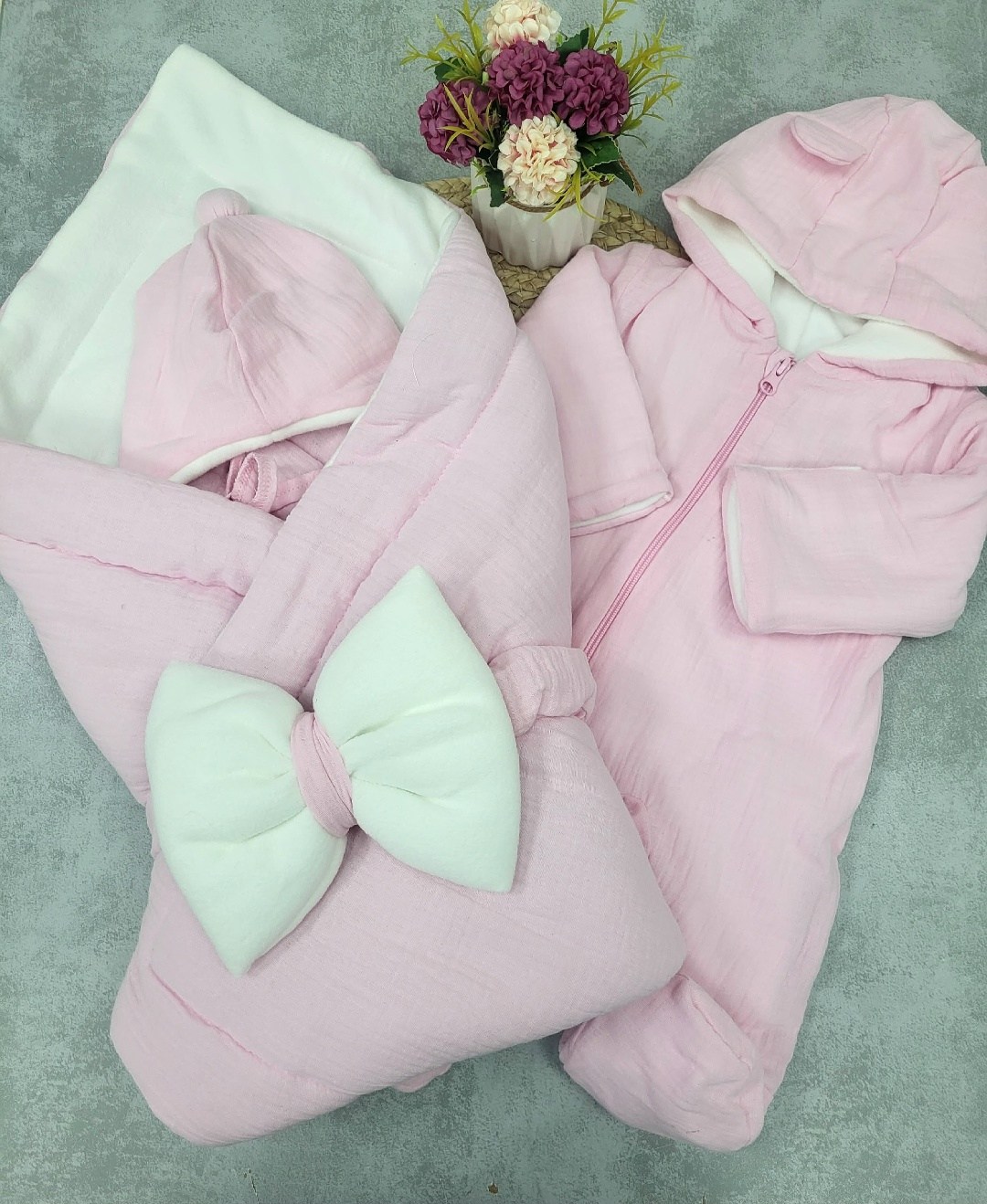 комплект на выписку,комплект на выписку для новорожденного весна,комплект на выписку 4 предмета "муслин" голубой лето,комплект на выписку для мальчика,комплект на выписку демисезонный