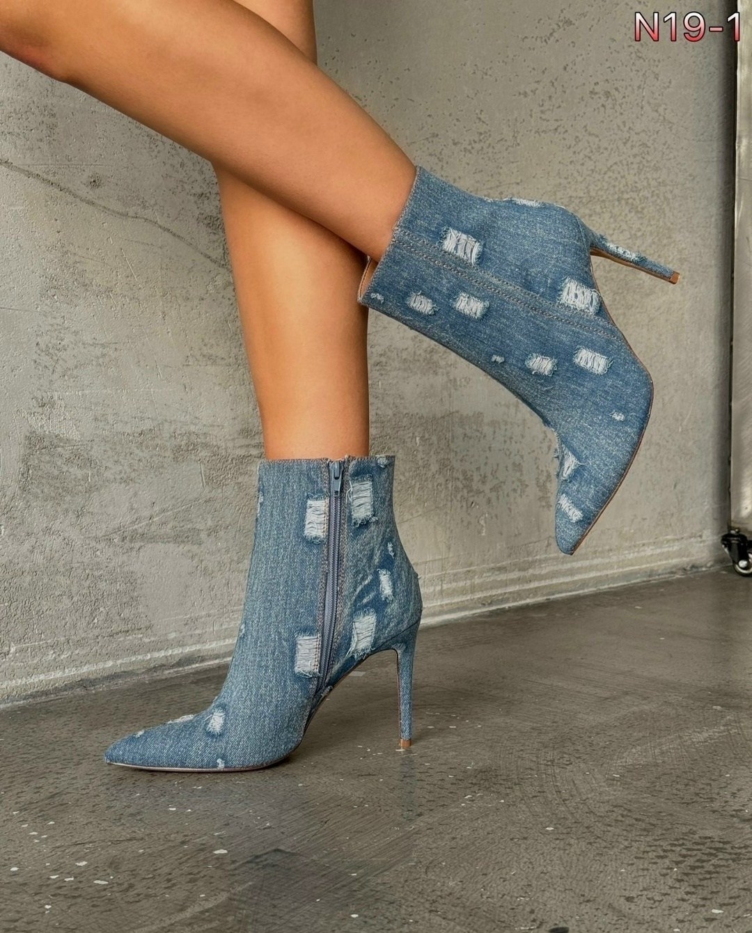 ботильоны джинсовые,женские ботильоны,модные ботильоны,джинсовые сапоги,ботильоны на шпильках