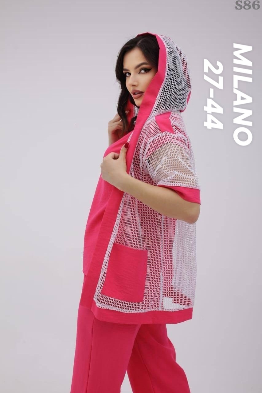 стильные костюмы,трикотажные костюмы,женские костюмы,яркая футболка-сетка в стиле 90-х,костюм женский тройка