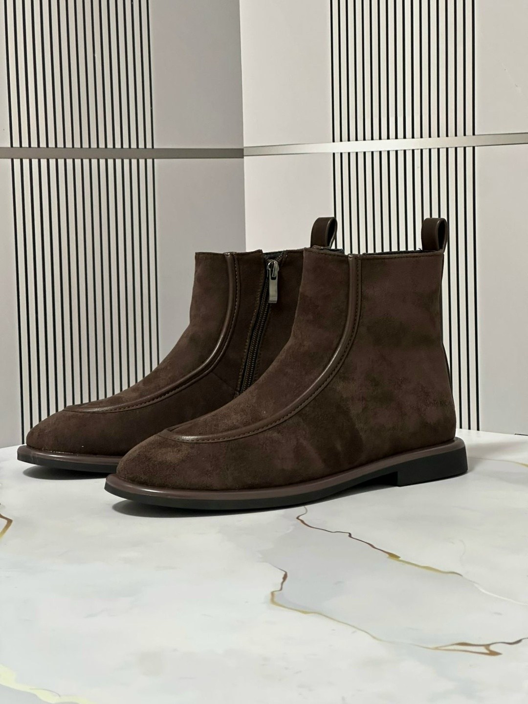 высокие ботинки-челси из бархатистой замши,замшевые ботинки челси tod's коричневый,ботинки челси 12 storeez,,ботинки челси из бархатистой замши moreschi