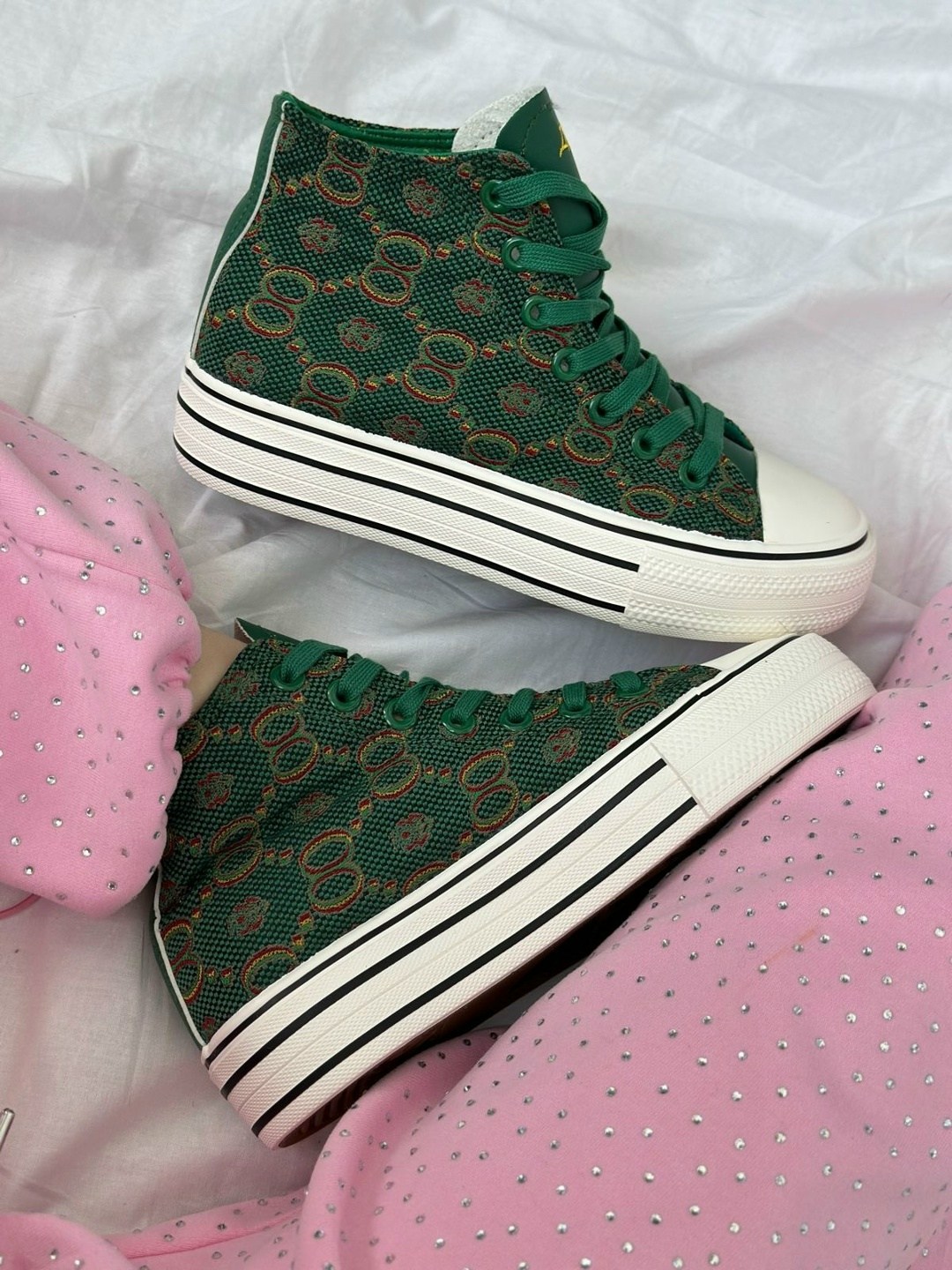 ,женские кеды,конверсы гуччи,кеды гуччи высокие, женская