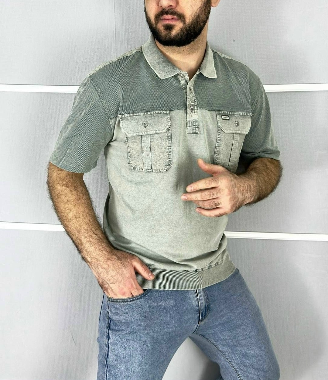 мужская футболка,футболка темно серая,мужская футболка поло,футболка серая,мужская мода