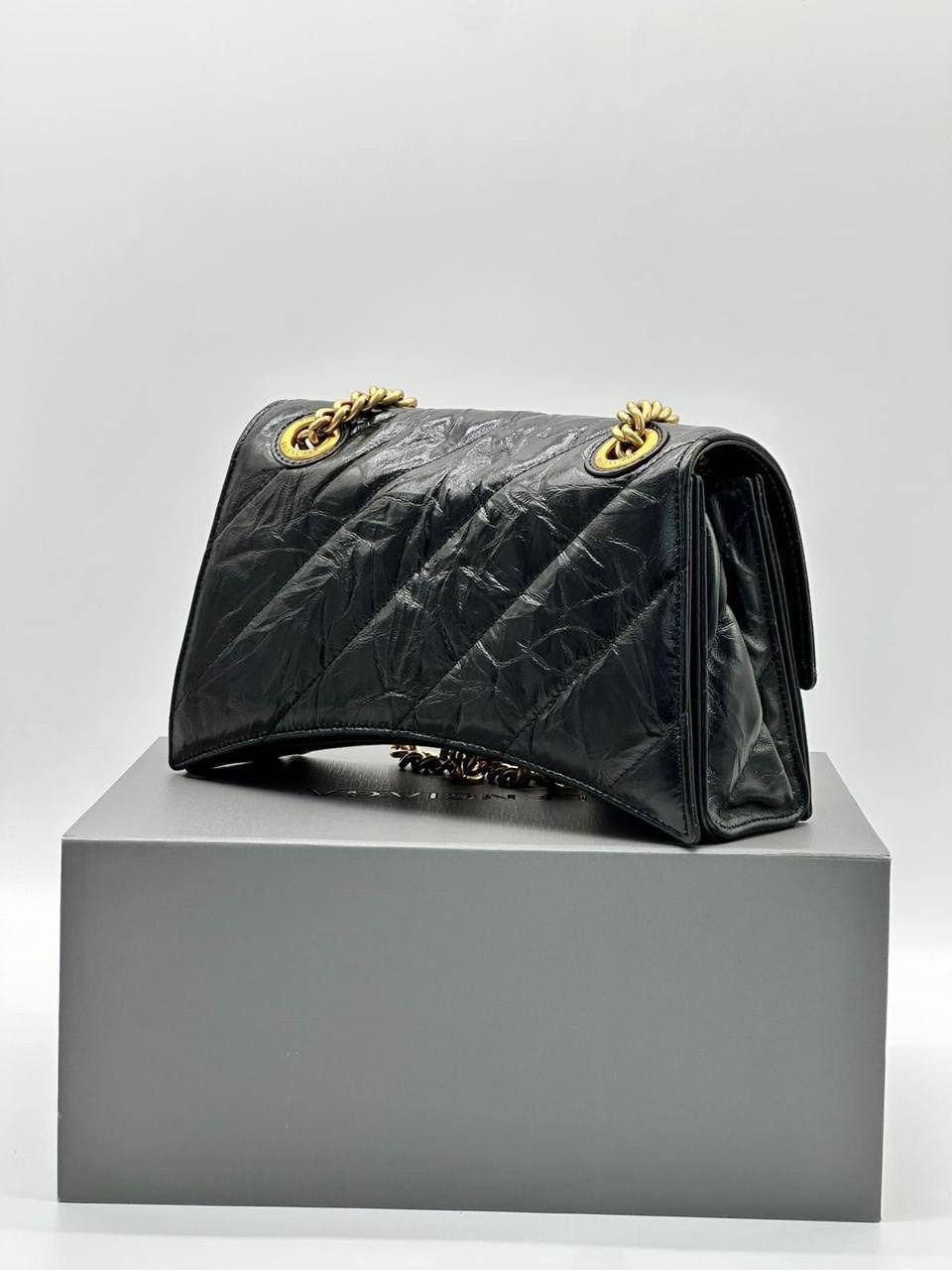 сумка balenciaga,стеганая сумка balenciaga crush черный,balenciaga сумка на плечо,баленсиага краш сумка,сумка женская balenciaga