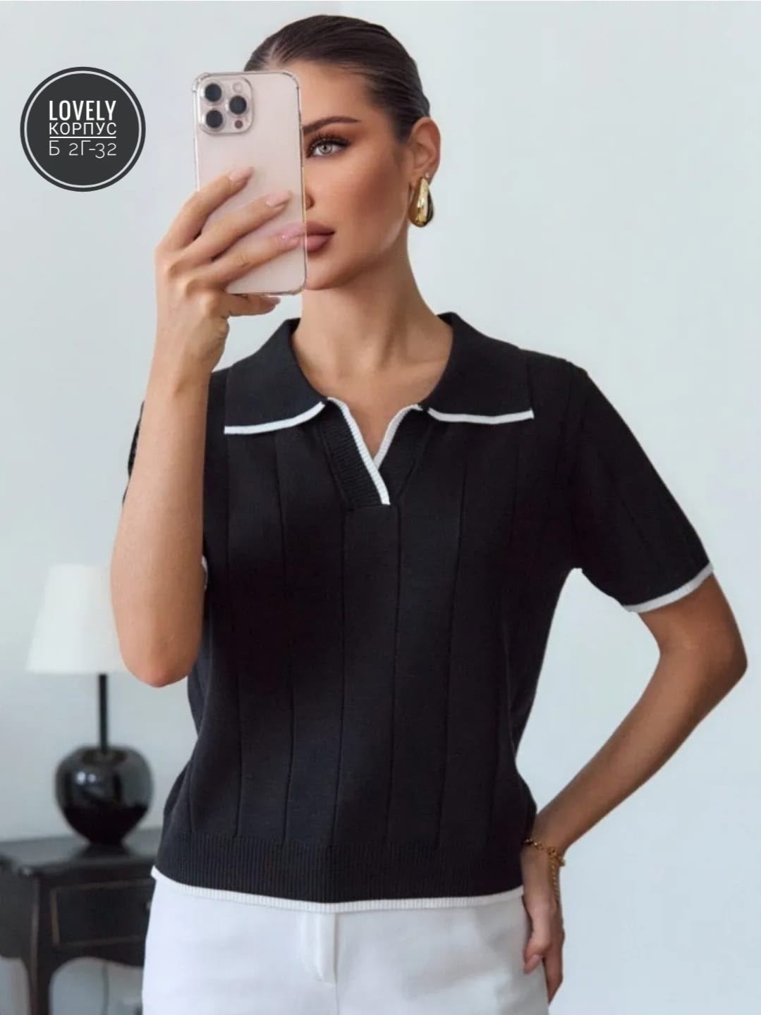 короткие рукава,поло с короткими рукавами,поло вязаное с коротким рукавом,,футболка поло с коротким рукавом в рубчик blissi 375955586