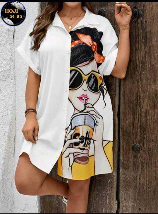 платье рубашка с принтом,туника женская,женское платье рубашка,летнее платье рубашка,женская модная рубашка