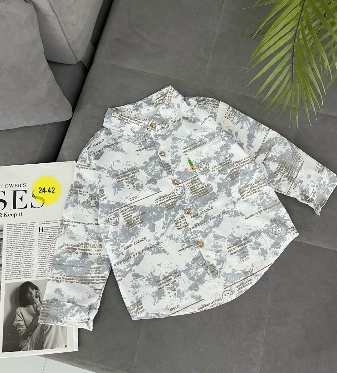 рубашка для мальчика,рубашка с длинным рукавом и принтом,рубашка с принтом,рубашка,рубашка детская