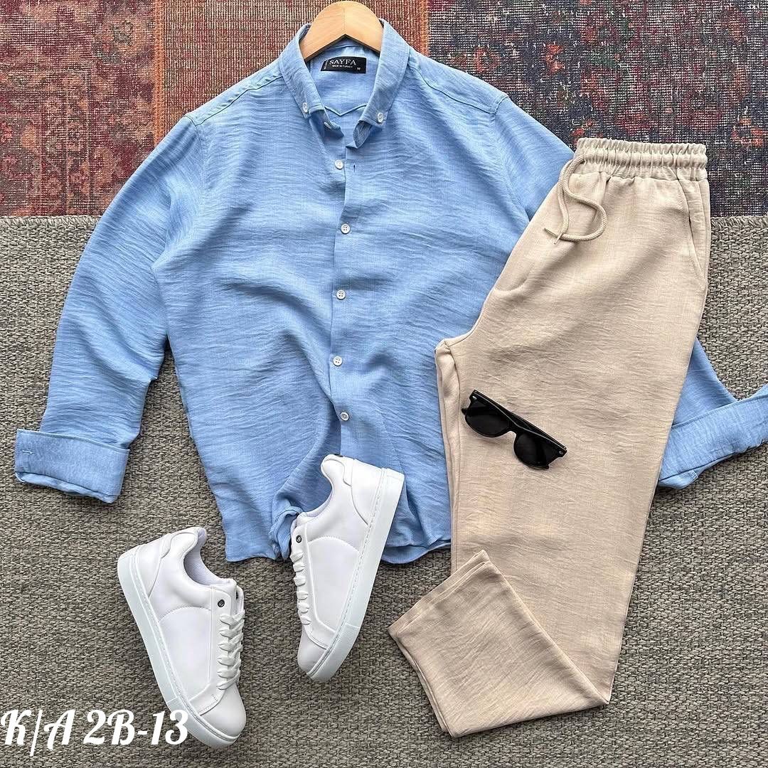 летние мужские костюмы,мужская мода,костюм бежевый мужской,рубашка и брюки,костюм брючный с рубашкой
