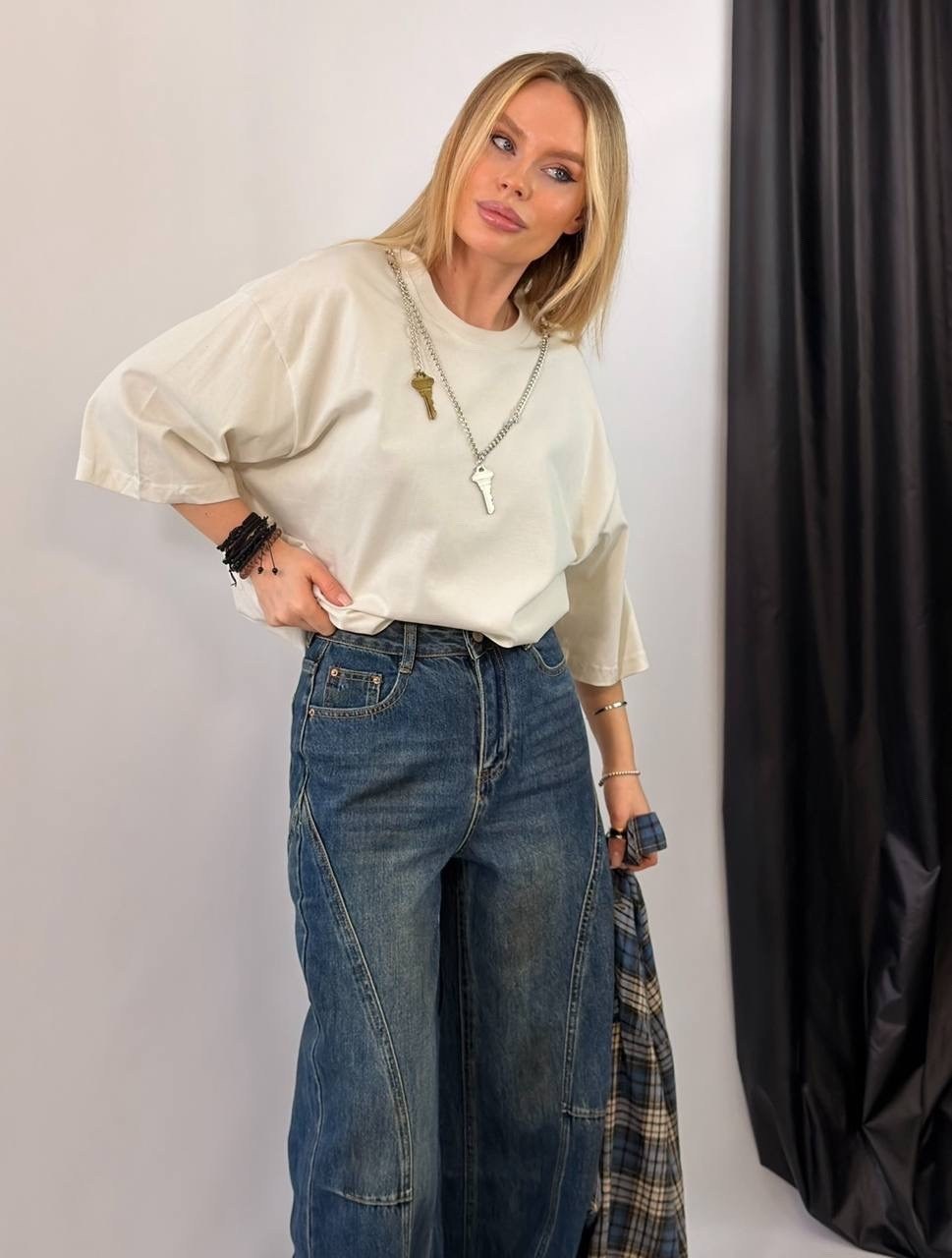 рубашка оверсайз удлиненная в клетку annemore,рубашка в клетку женская оверсайз,рубашка в клетку,рубашка оверсайз в клетку удлиненная thirteen brand,рубашка в клетку оверсайз удлиненная