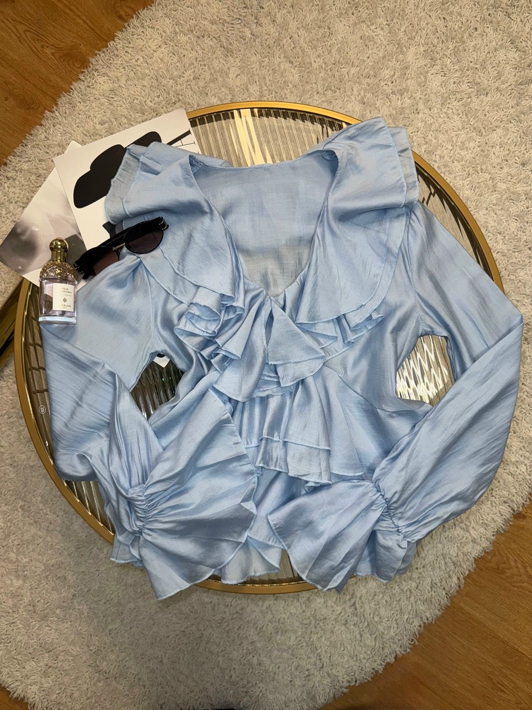 блузка элегантная,блузка с оборками,рубашка с рюшами,женская блузка с оборками,женская шифоновая блузка