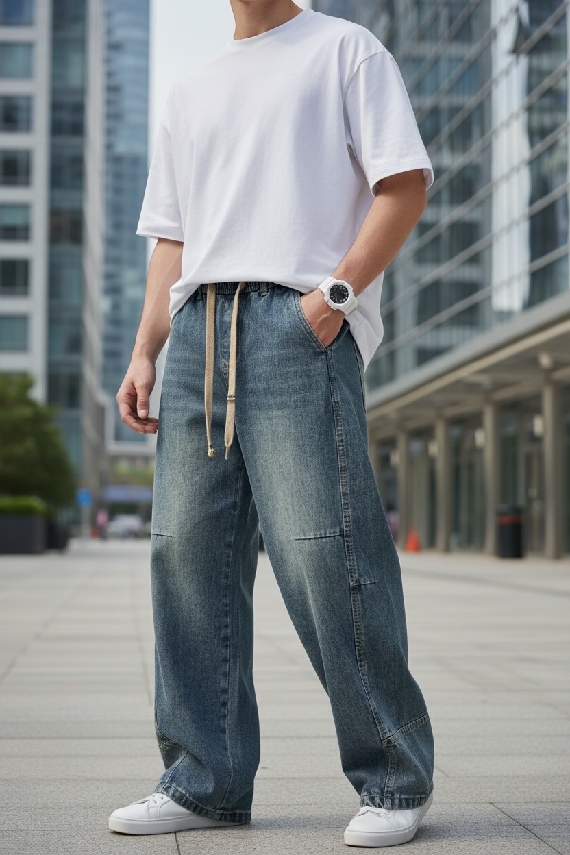 джинсы мужские,широкие джинсы,мужские широкие джинсы,одежда джинсы,джинсы оверсайз мужские