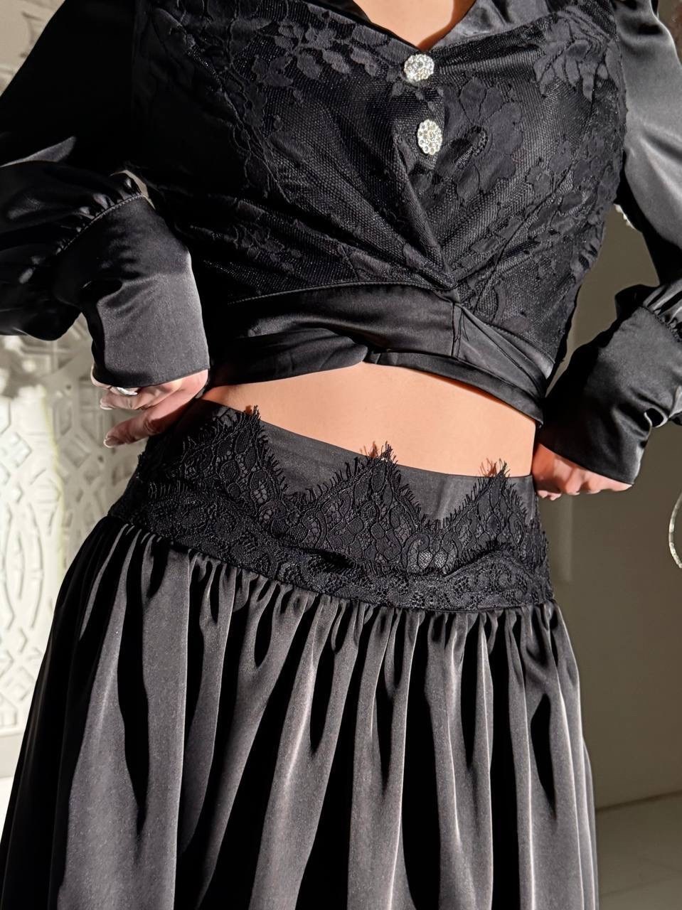 вечернее платье,кружевная юбка,юбки для женщин,юбка кружевная длинная maura korvana,костюм с юбкой