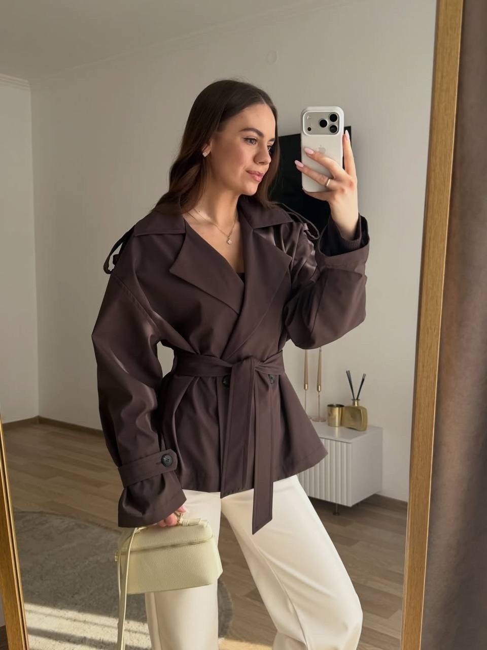 тренч с поясом,тренч,плащ женский,тренч женский,короткий тренч