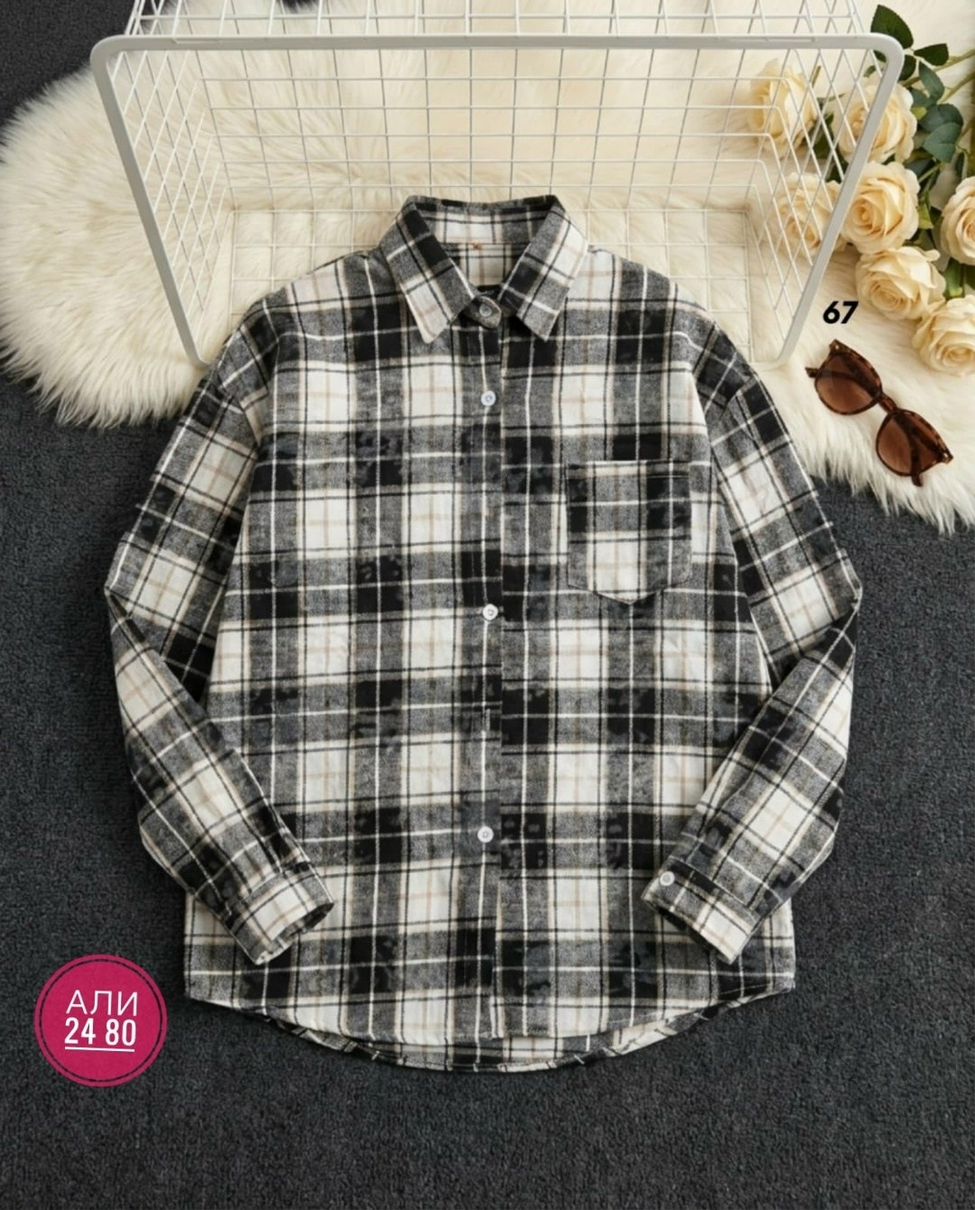 рубашка женская,рубашка женская в клетку оверсайз,рубашка,стильная рубашка,рубашка в клетку женская