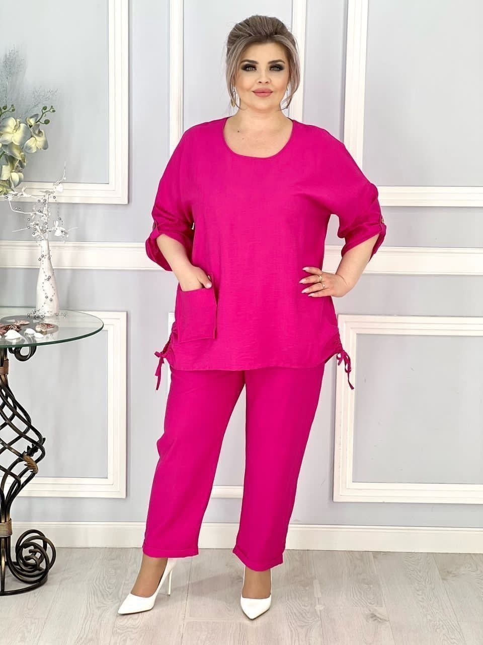 брючные костюмы женские,женские костюмы,женские костюмы больших размеров,одежда больших размеров,костюм двойка