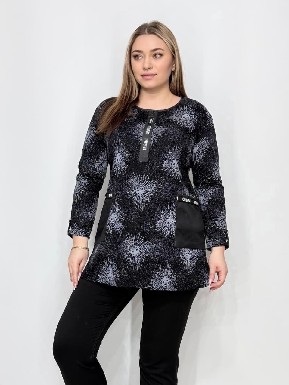 туника большие размеров,туника женская,блуза удлиненная,туника нарядная,стильная кофта