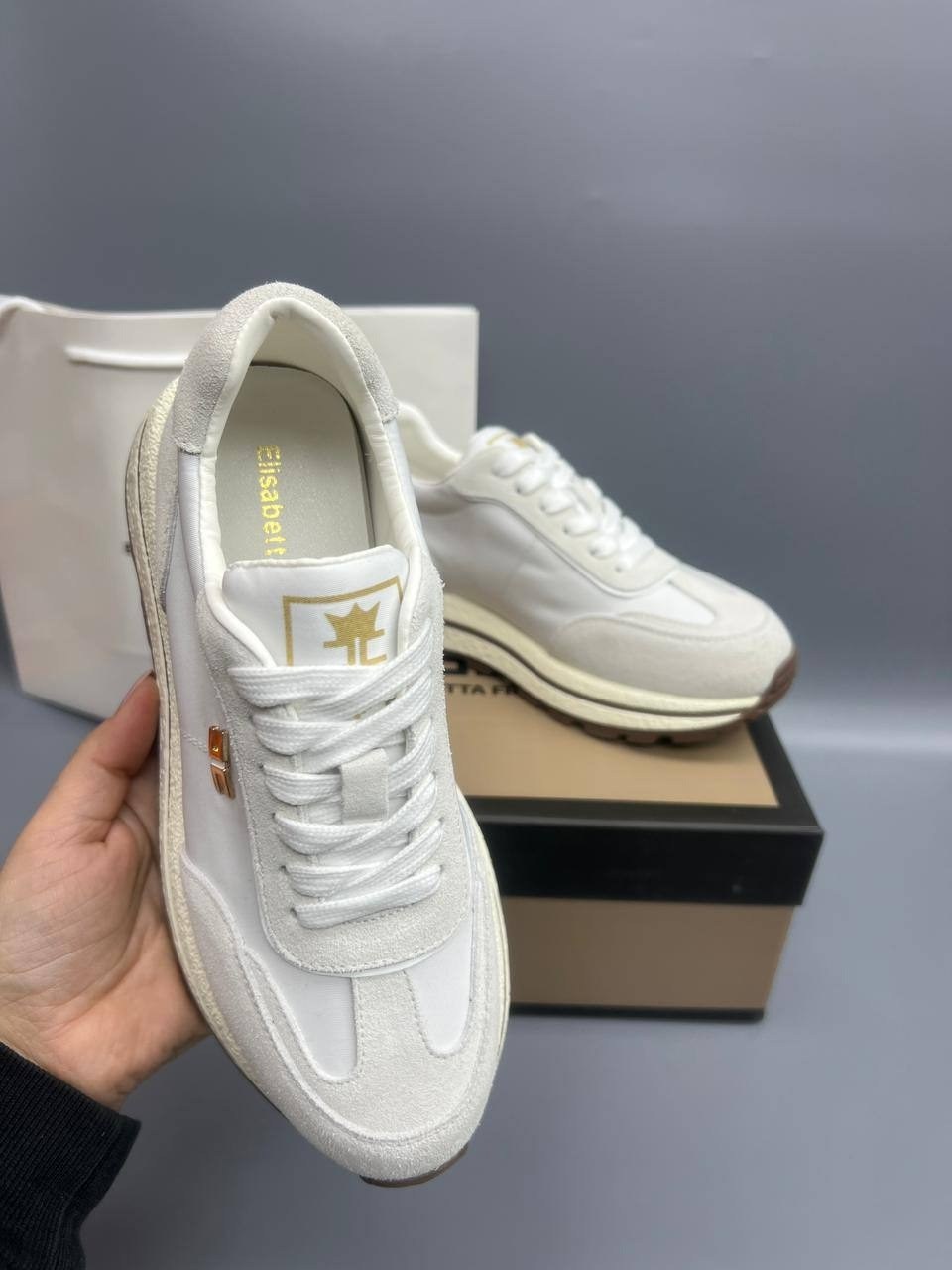 ,женские кроссовки,кроссовки brunello cucinelli,женская ,комбинированные кроссовки