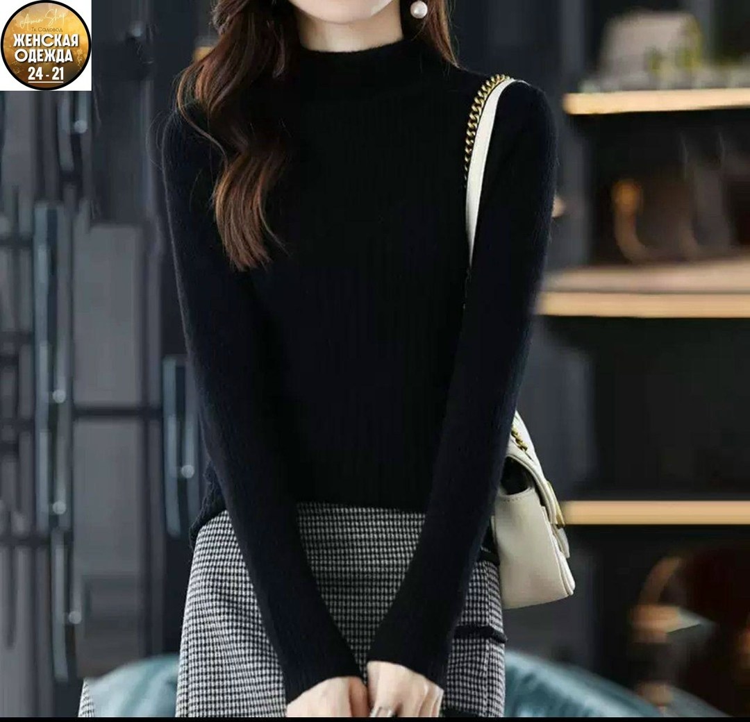 водолазка женская,свитер с высоким воротником,женский свитер с высоким воротником,свитер с воротником,женский свитер с высоким воротником однотонной