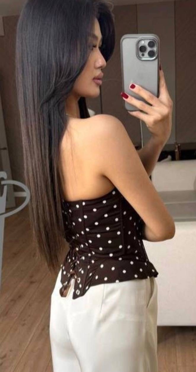 женские топы,модные топы,женский кроп топ,топ корсет,топ-корсет в горох черный dolce&gabbana