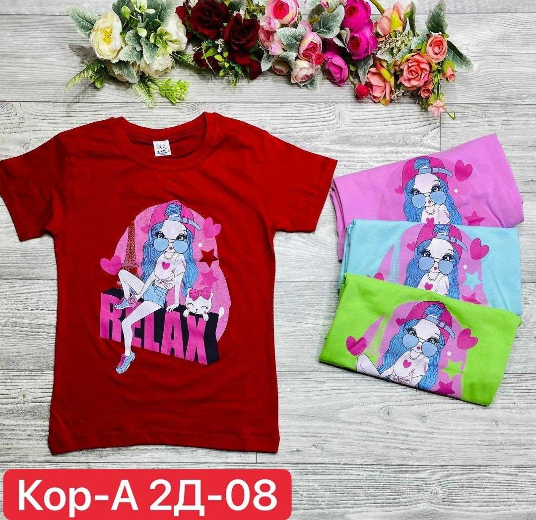 детская футболка,футболки для девочек,футболки детские,майка для девочек,комплект футболка